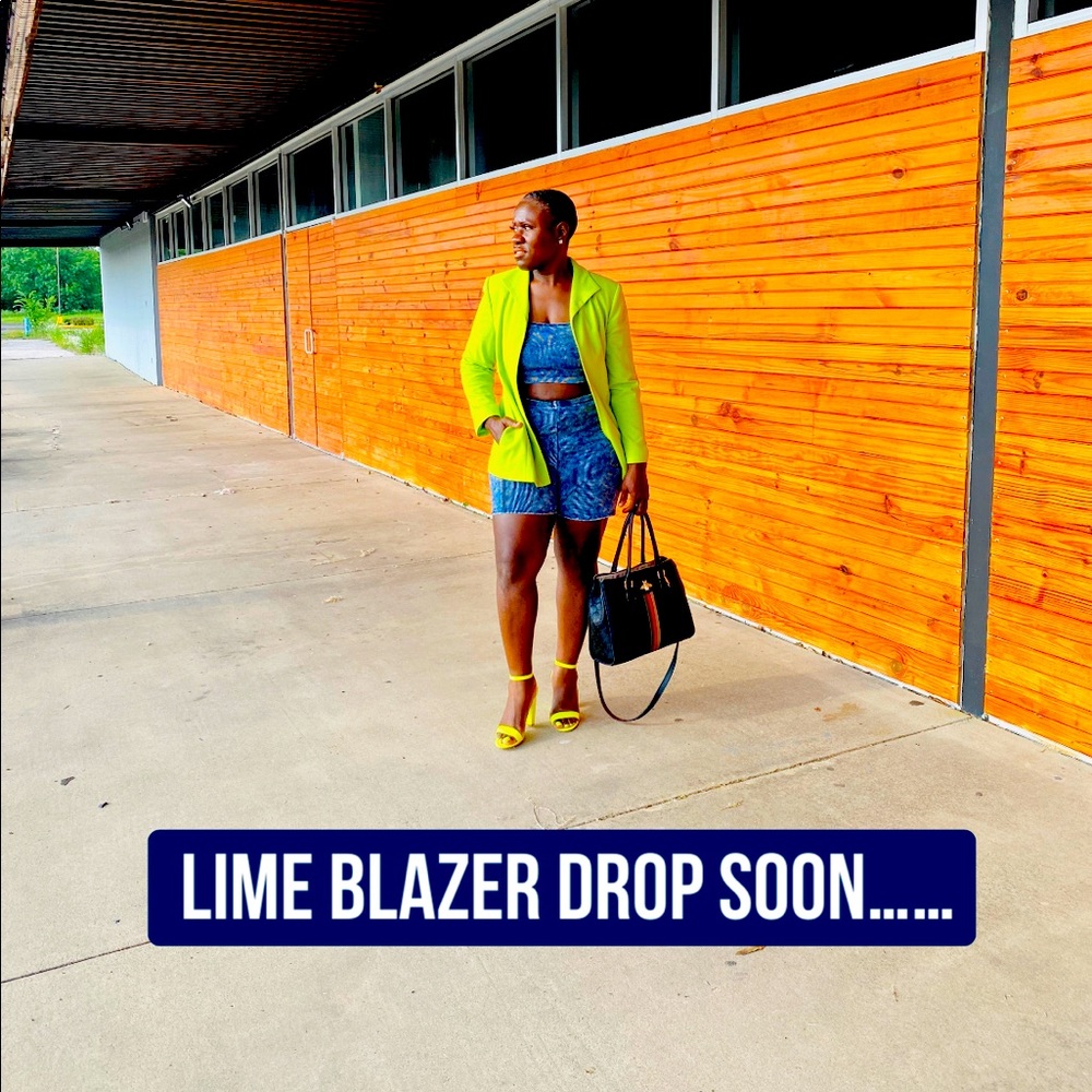 Vintage Lime green blazer
